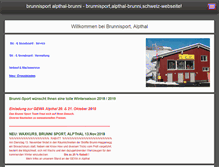 Tablet Screenshot of brunnisport.ch